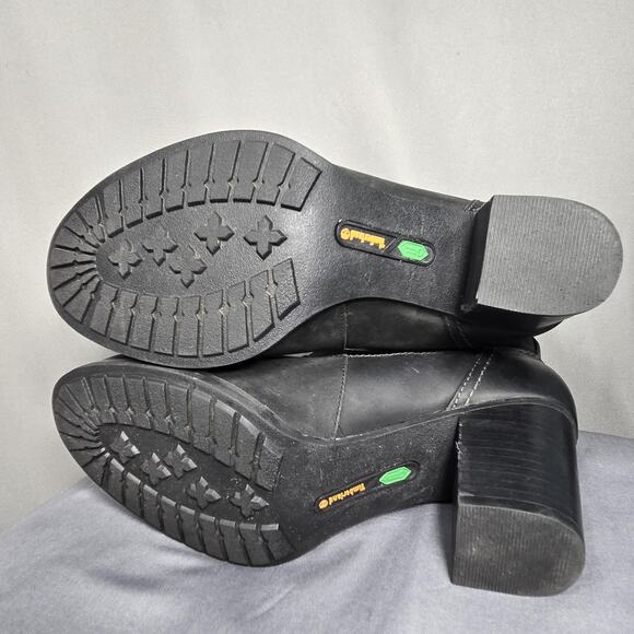 Timberland Earthkeepers Bethel Buckle Boots Womens 7.5 Black Leather Suede Heel - Picture 11 of 12